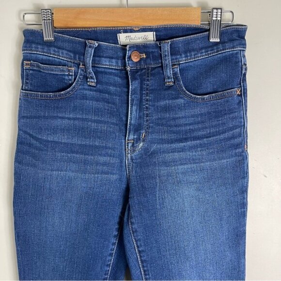 Madewell High-Rise Roadtripper Jeans medium wash size 26 Tall Long 30” stretch - Picture 5 of 14